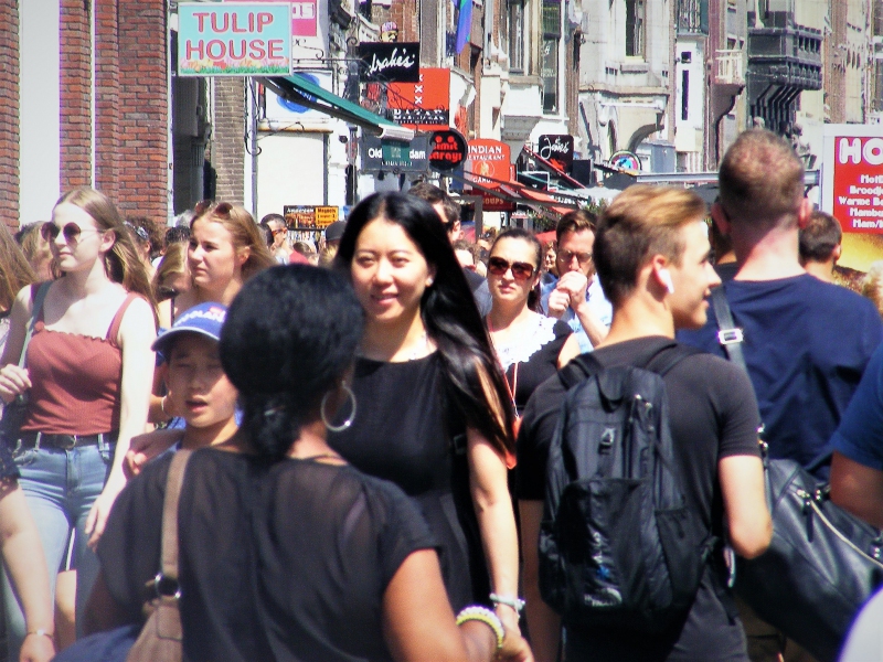 Damrak, Amsterdam, juli 2019