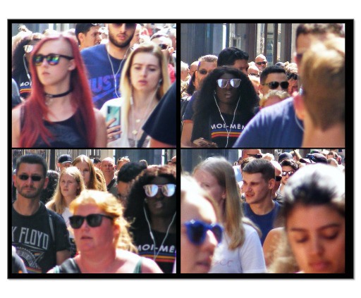 Damrak, Amsterdam, juli 2019