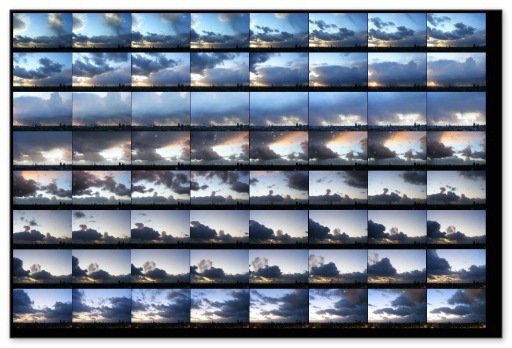 Zonsondergang,<br/>februari 2020