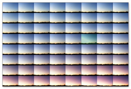 Zonsondergang met “groene flits” 2019
